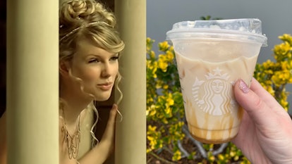 The 'Fearless' Starbucks drink is an iced blonde latte. 