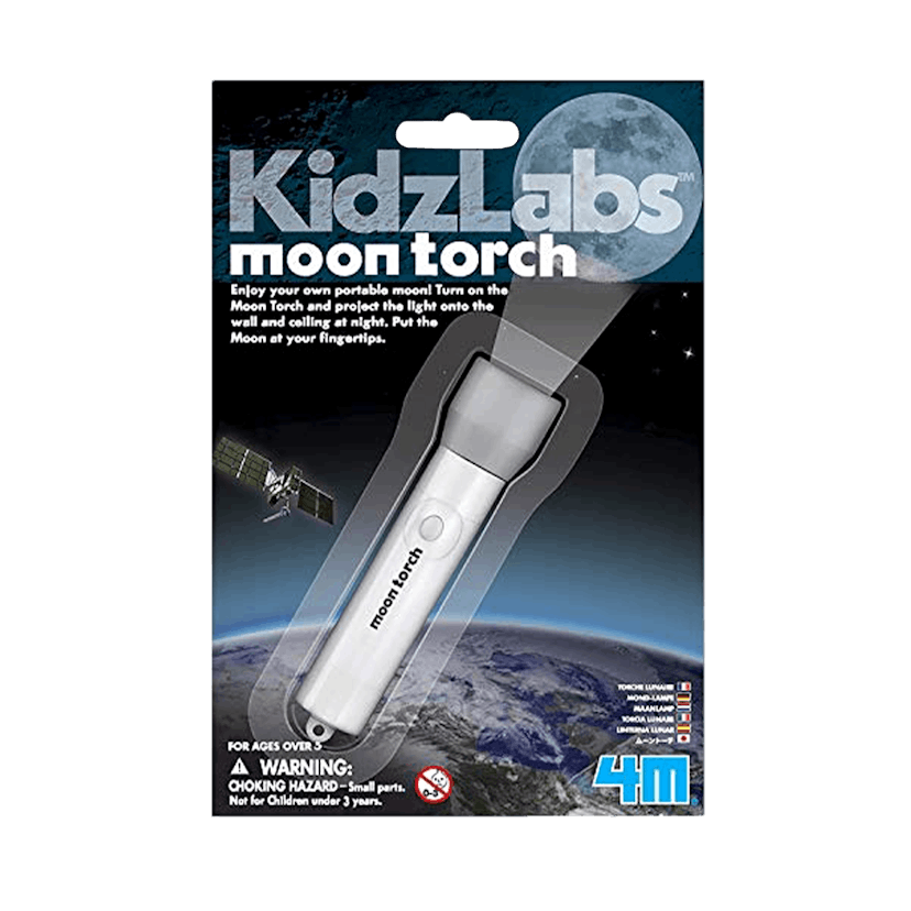 KidzLabs Moon Torch Kids Flashlight Projector  