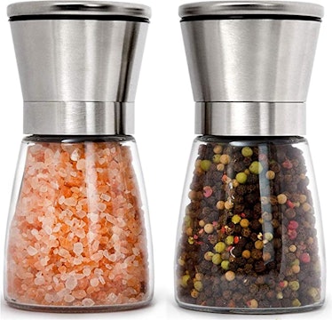 HOME EC Premium Stainless Steel Salt and Pepper Grinder (Set of 2)