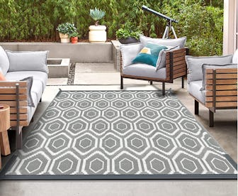 Fifame Outdoor Patio Rug