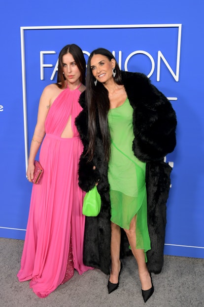Scout LaRue Willis and Demi Moore attend the Fashion Trust U.S. Awards 2023 