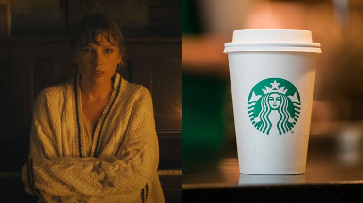 The Taylor Swift Starbucks drink for 'folklore' era is a chai latte. 
