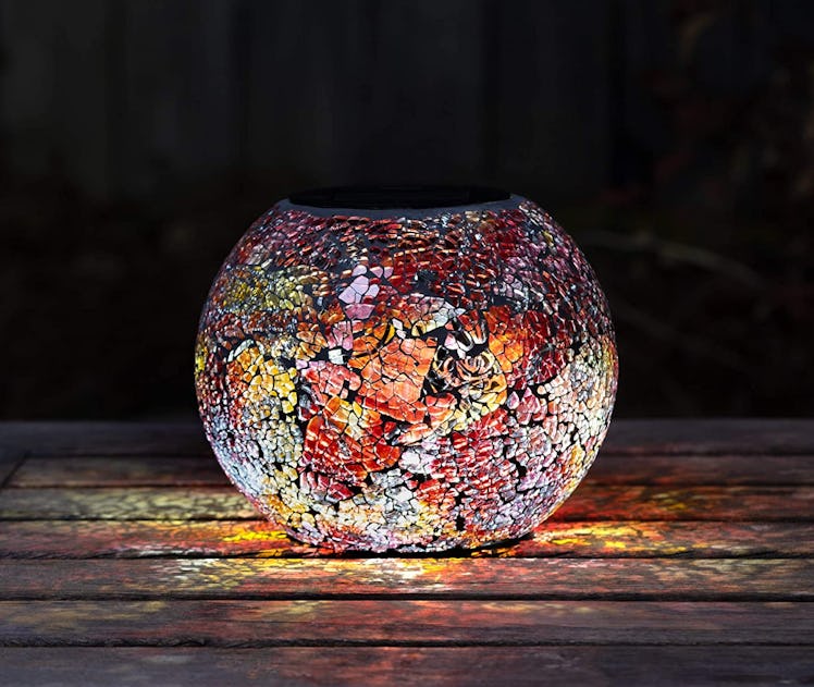 Blazin'  Solar Mosaic Glass Ball