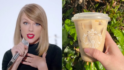 The Taylor Swift Starbucks drink for '1989' is a caramel macchiato. 