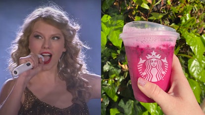 Starbucks matches Taylor Swift eras to drinks and the Dragon Drink is the 'Speak Now' Starbucks drin...