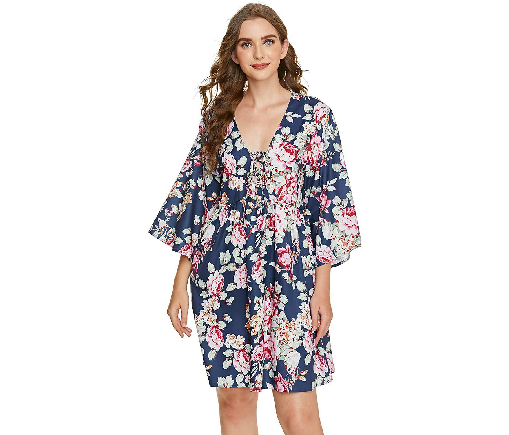 Milumia Floral Print Vacation Dress
