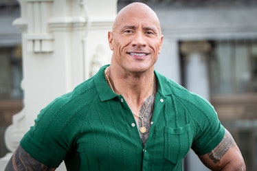 Dwayne Johnson, the daddy for Libra zodiac signs, at the ‘Black Adam’ photocall.