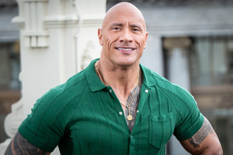 Dwayne Johnson, the daddy for Libra zodiac signs, at the ‘Black Adam’ photocall.