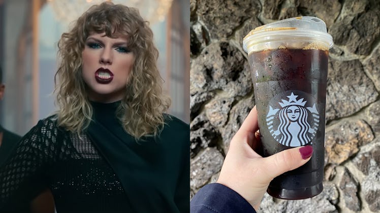 The Taylor Swift 'reputation' Starbucks drink is six shots of espresso.