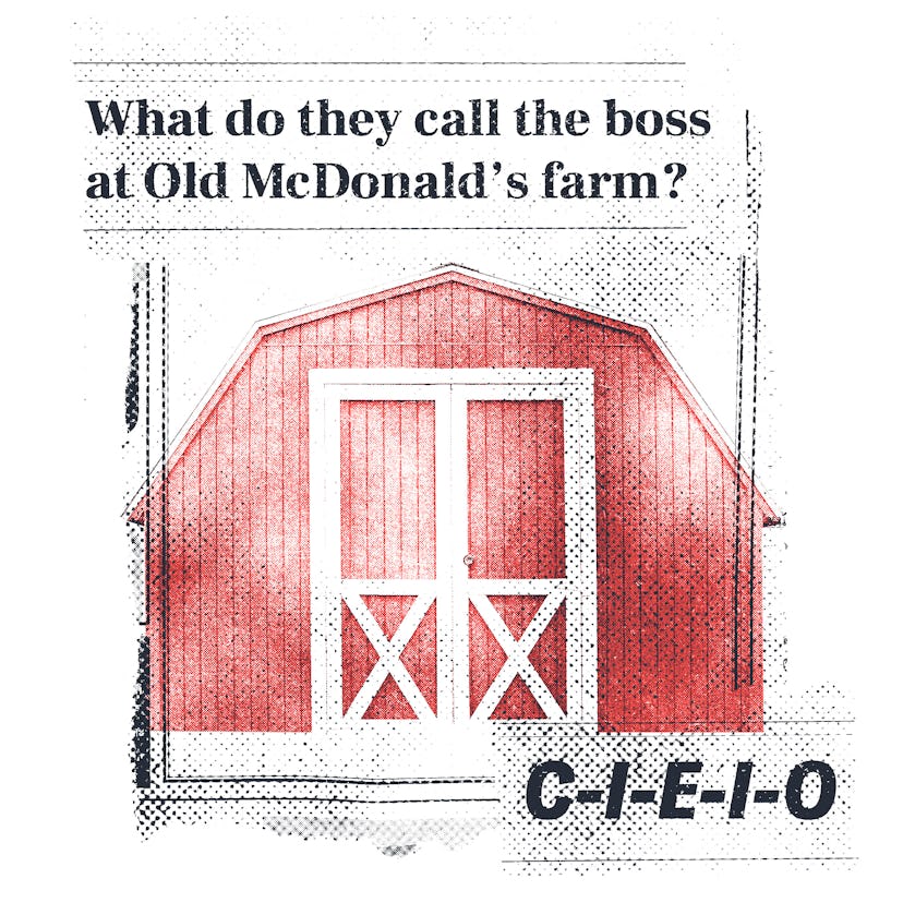 What do they call the boss at Old McDonald’s farm?