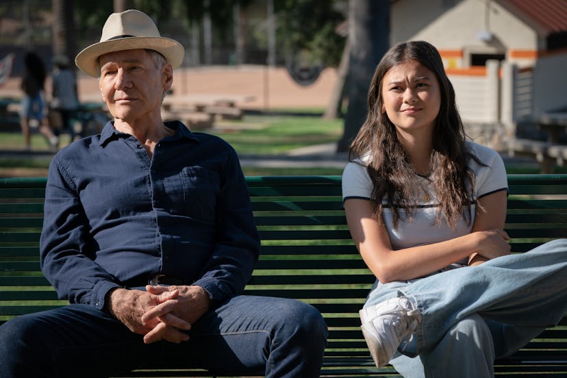 Harrison Ford and Lukita Maxwell on 'Shrinking.'