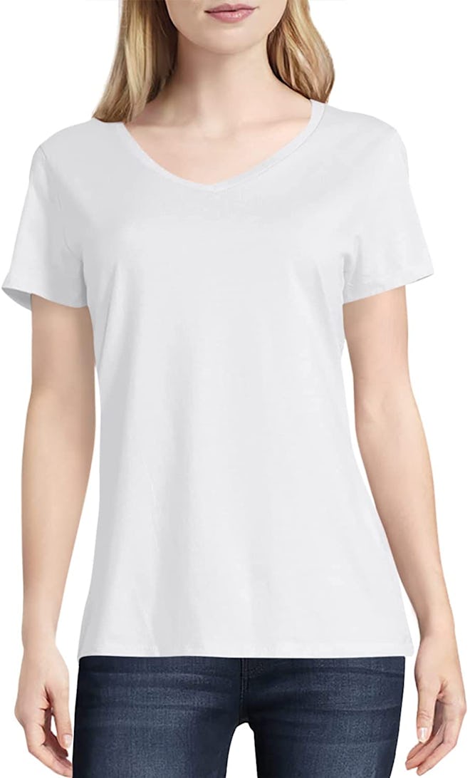 Hanes Perfect V-Neck T-Shirt