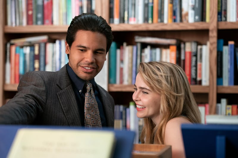 Carlos Valdes and Mae Whitman in 'Up Here.' Photo via Hulu