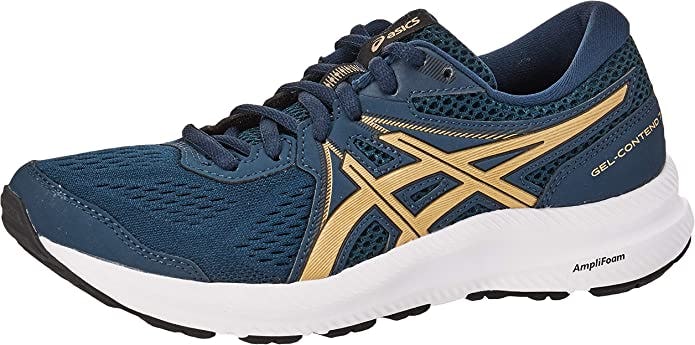 Designed with gel cushioning, these ASICS absorb impact.