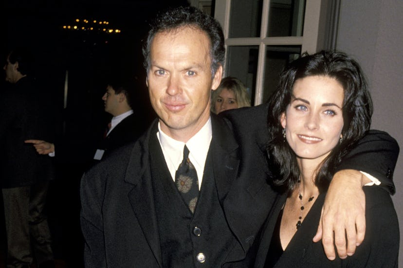 Michael Keaton and Courteney Cox during NBC's Annual Winter Press Tour All-Star Reception at Ritz Ca...