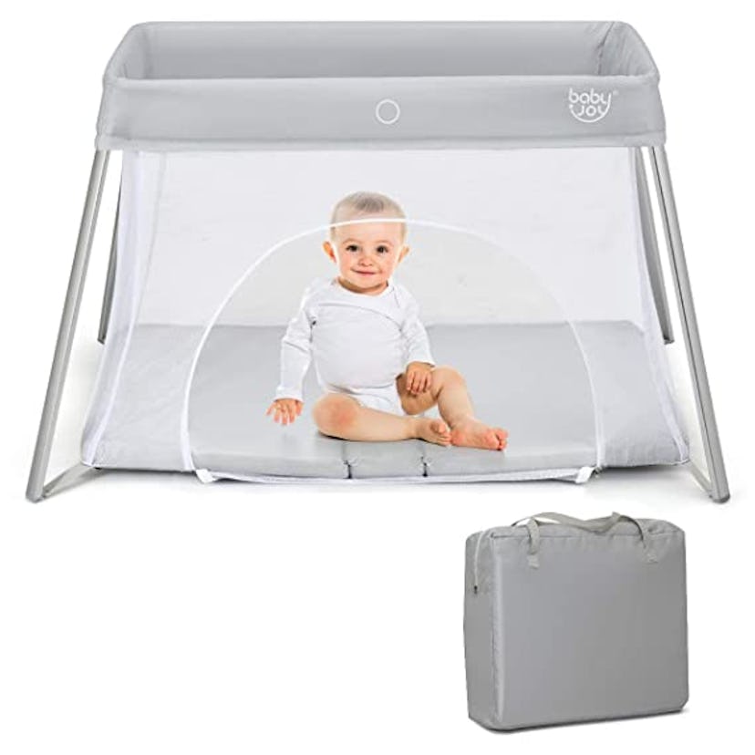 BABY JOY 2 in 1 Travel Crib