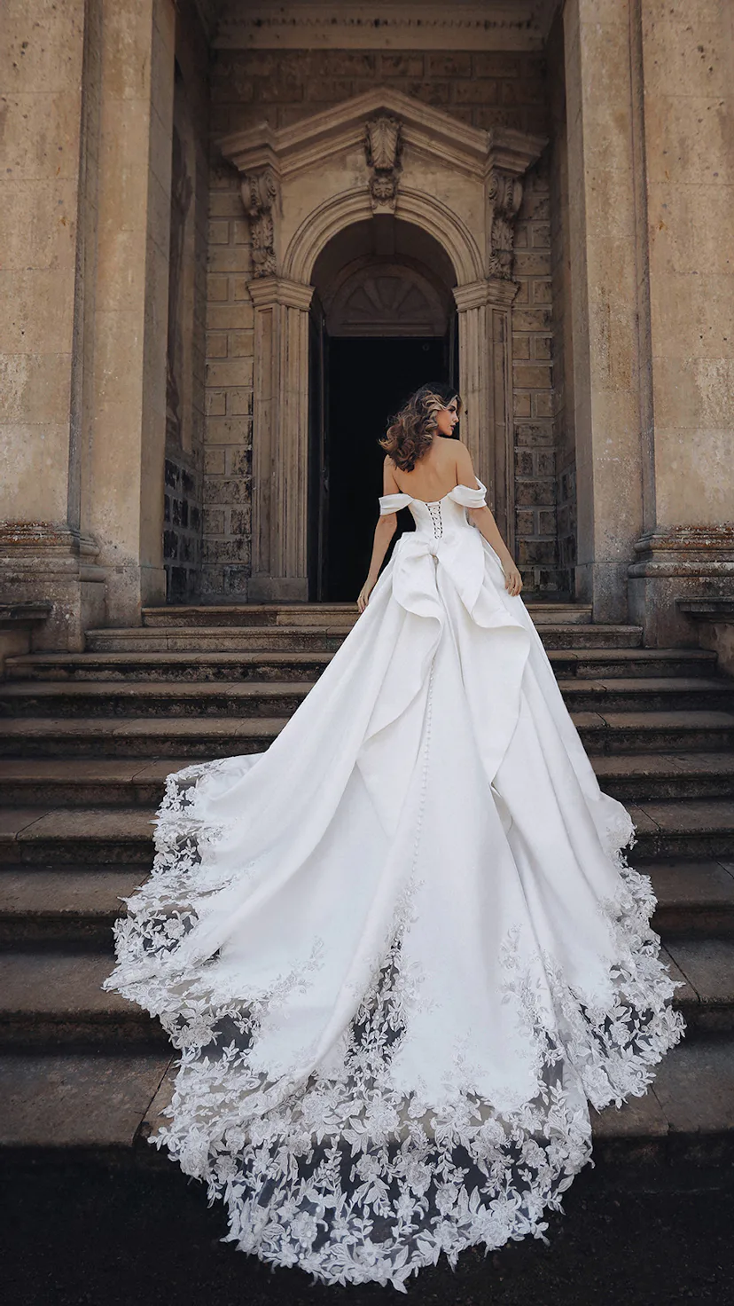 belle inspired bridesmaid dress D412