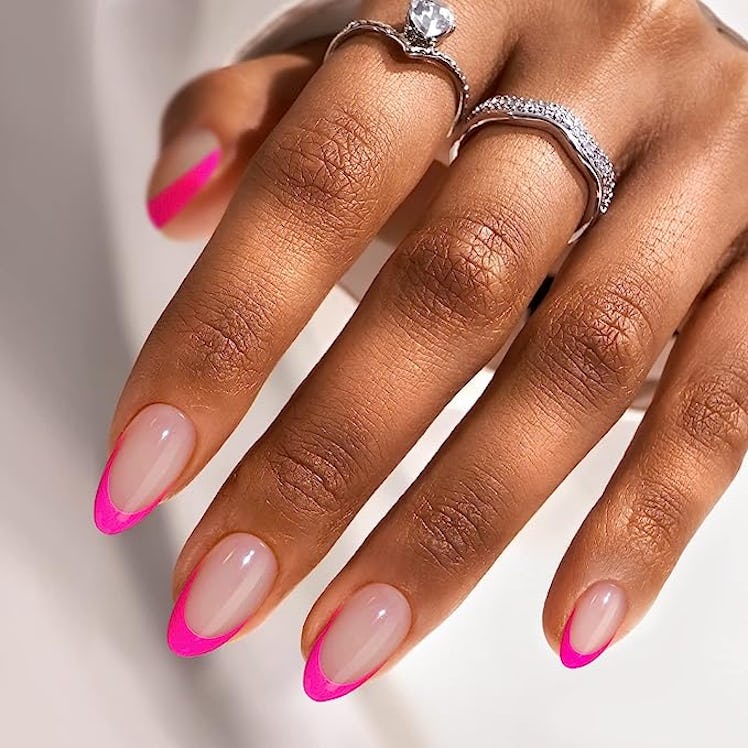 BTArtbox French Tip Press On Nails