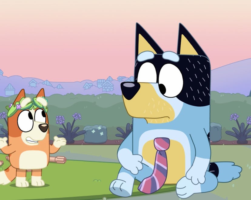 Bluey's parents Bandit and Chilli both work for a living.