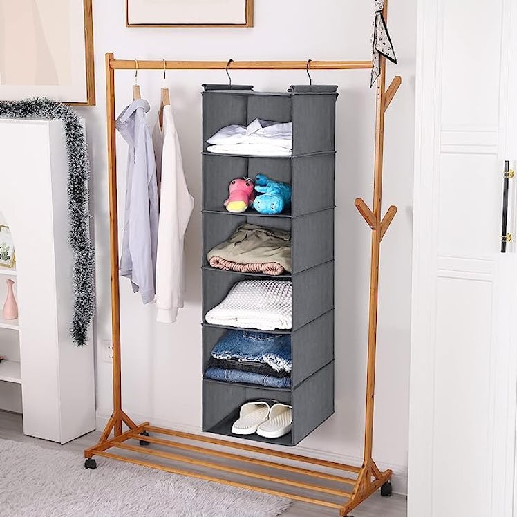 MAX Houser 6 Tier Shelf Hanging Closet Organizer