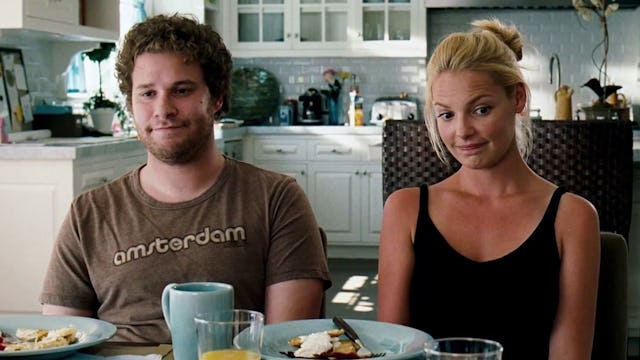 Seth Rogen and Katherine Heigl play expectant parents in the 2007 movie 'Knocked Up.'