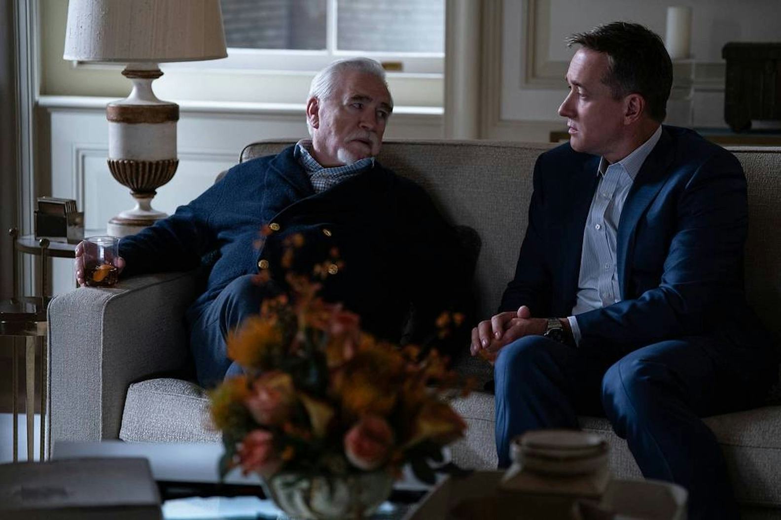 Brian Cox and Matthew Macfadyen as Logan and Tom on &lsquo;Succession&rsquo; Season 4. Photo via HBO