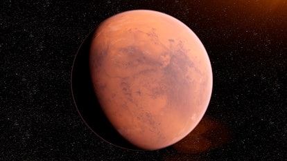 Planet Mars retrograding in April 2023.