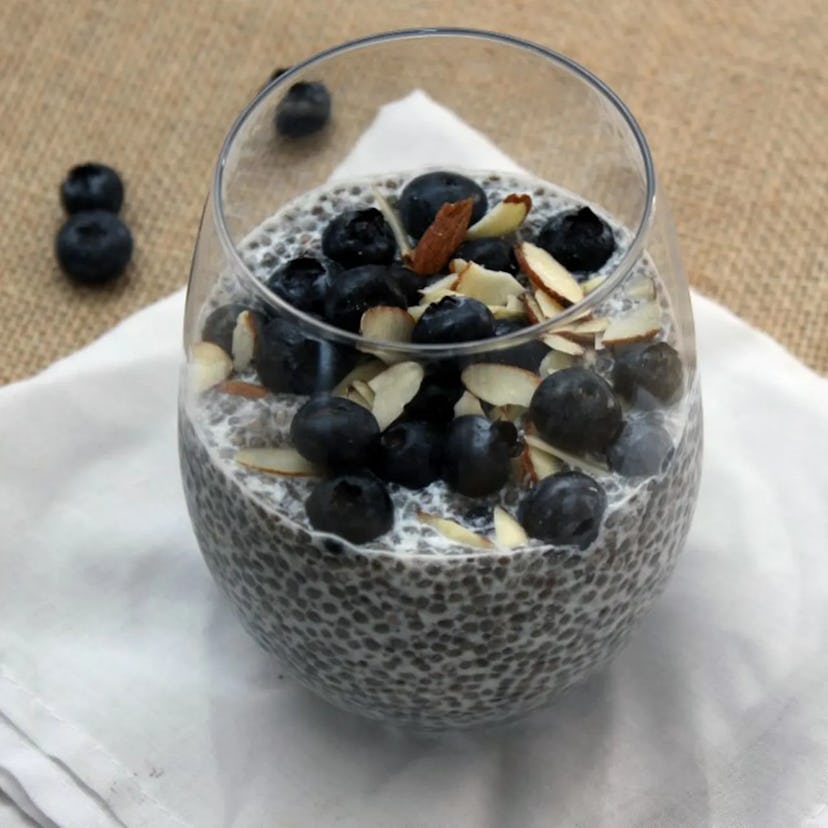 blueberry almond chia seed pudding