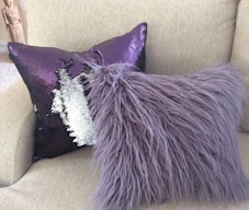 This "lavender haze" pillow is 'Midnights' era home decor inspired by Taylor Swift. 