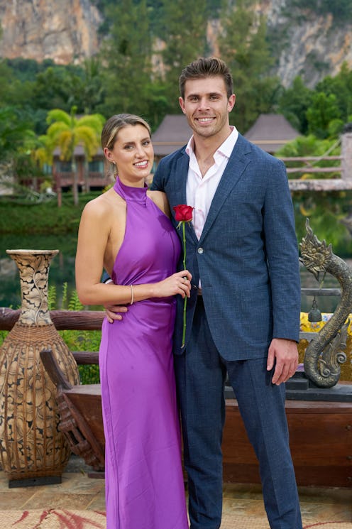 Kaity Biggar and Zach Shallcross on 'The Bachelor.' Photo via ABC