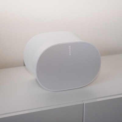 A Sonos Era 300 spatial audio smart speaker review by Raymond Wong for Inverse