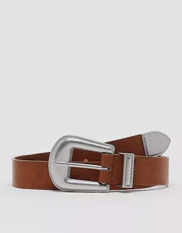 ASOS DESIGN Slim Faux Leather Belt