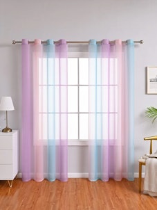 These curtain panels are great rainbow 'Lover' era home decor inspired by Taylor Swift. 