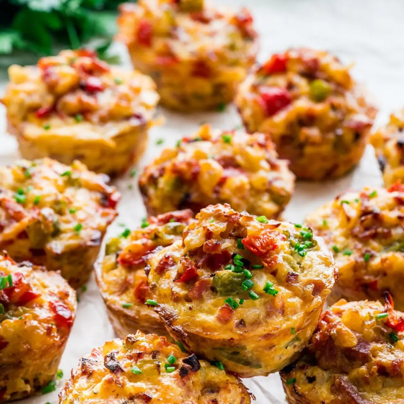 Breakfast muffins in a list of leftover ham recipes