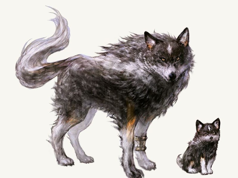 ff16 final fantasy 16 torgal adult and puppy