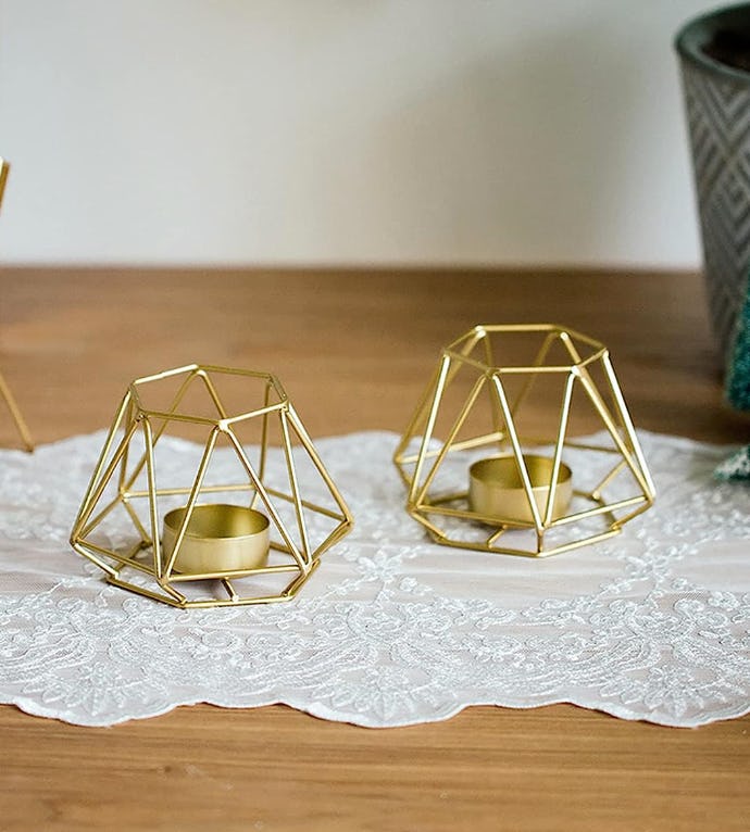 NUPTIO Geometric Tea Light Holders (2-Pack)