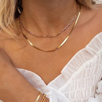 CHESKY 14-Karat Gold Layered Necklace