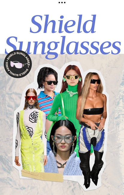 Shield Sunglasses summer 2023 fashion trend