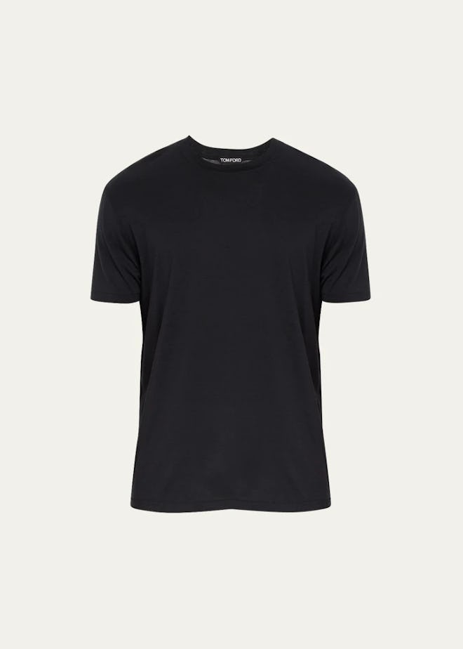 Tom Ford Men's Lyocell-Cotton Crewneck T-Shirt