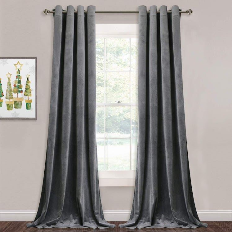 StangH Grey Velvet Curtains