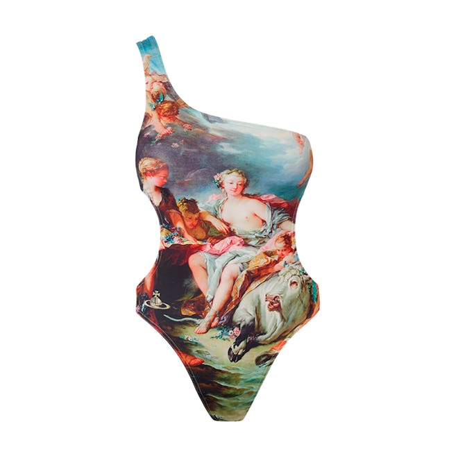 Vivienne Westwood Boucher One Shoulder Swimsuit