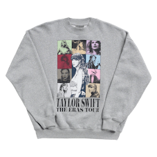 The Taylor Swift 'Eras Tour' crewneck online is like the merch truck pullover. 