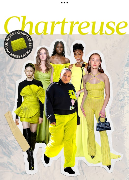 Chartreuse color fashion trend