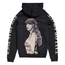 The Taylor Swift 'Eras Tour' long sleeve t-shirt is the same the black hoodie online. 