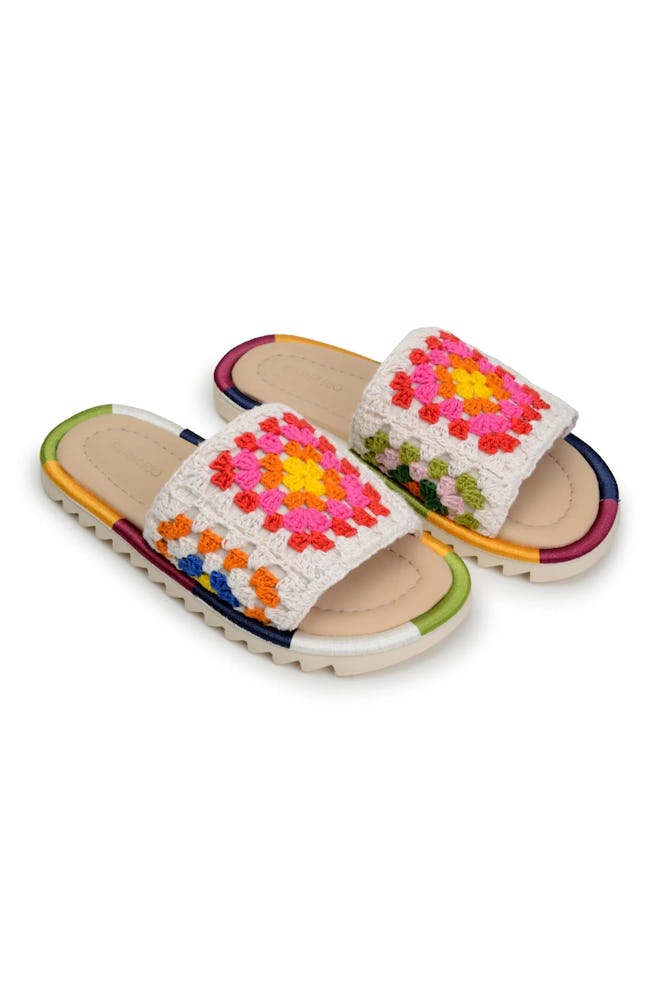 Off-White Crochet Slide Sandal 