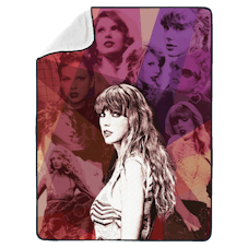 The Taylor Swift 'Eras Tour' merch online includes a blanket.