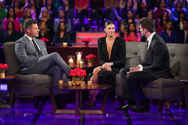 Jesse Palmer, Gabi Elnicki, and Zach Shallcross on 'The Bachelor' finale. Photo via ABC