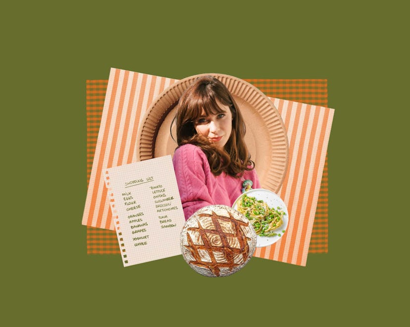 An interview with Zooey Deschanel about family dinners and her company Lettuce Grow. 