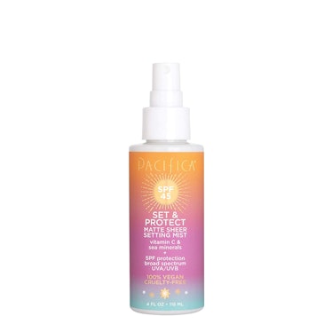 Pacifica beauty set and protect matte sheer setting mist is the best spf setting spray with vitamin ...