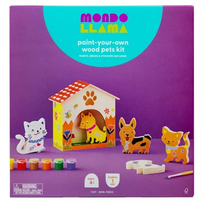Mondo Llama Paint-Your-Own Wood Pets Kit